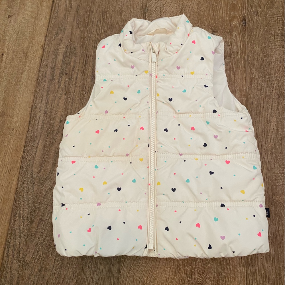Baby Gap, size 3T, rainbow heart vest!